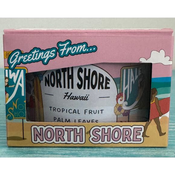 Hawaii Postcards Scented Destination "North Shore" Candle - Picture 1 of 4